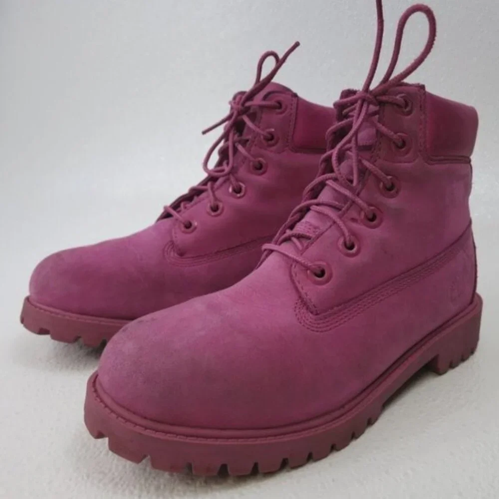 Timberland Premium Waterproof Dirty Nubuck Leather Girl's Footwear Boots Sz 5